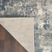 Nourison quarry qua04 grey beige Grey, Beige Living Room Moroccan Rug.