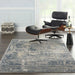 Nourison quarry qua04 grey beige Grey, Beige Living Room Moroccan Rug.
