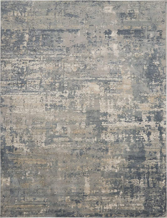 Nourison quarry qua04 grey beige Grey, Beige Living Room Moroccan Rug.