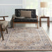 Nourison quarry qua05 grey beige Grey, Beige Living Room Moroccan Rug.