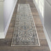 Nourison quarry qua05 ivory grey Grey, Ivory Living Room Moroccan Rug.