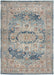 Nourison quarry qua11 ivory blue Blue, Ivory Living Room Moroccan Rug.