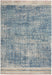 Nourison quarry qua13 blue Blue Living Room Moroccan Rug.