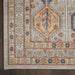 Nourison quarry qua15 grey multi Grey, Multicoloured Living Room Moroccan Rug.