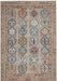 Nourison quarry qua15 grey multi Grey, Multicoloured Living Room Moroccan Rug.