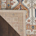 Nourison quarry qua15 ivory multi Ivory, Multicoloured Living Room Moroccan Rug.