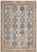 Nourison quarry qua15 ivory multi Ivory, Multicoloured Living Room Moroccan Rug.