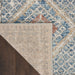Nourison quarry qua16 blue ivory Blue, Ivory Living Room Moroccan Rug.