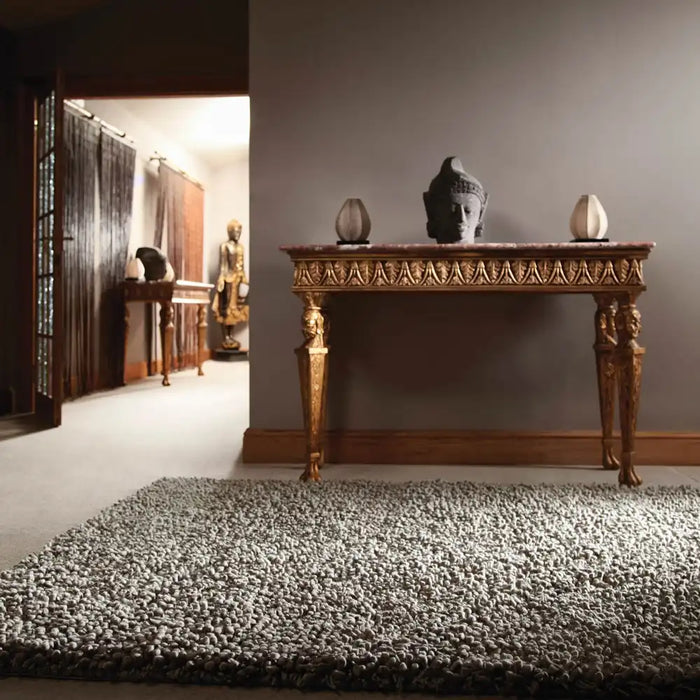 Rug Guru maine guru dove grey Grey Living Room Wool Rug.
