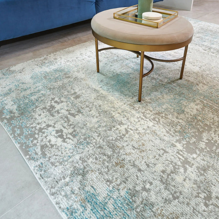 Concept Looms rossa ros03 teal Grey, Teal Living Room  Rug.