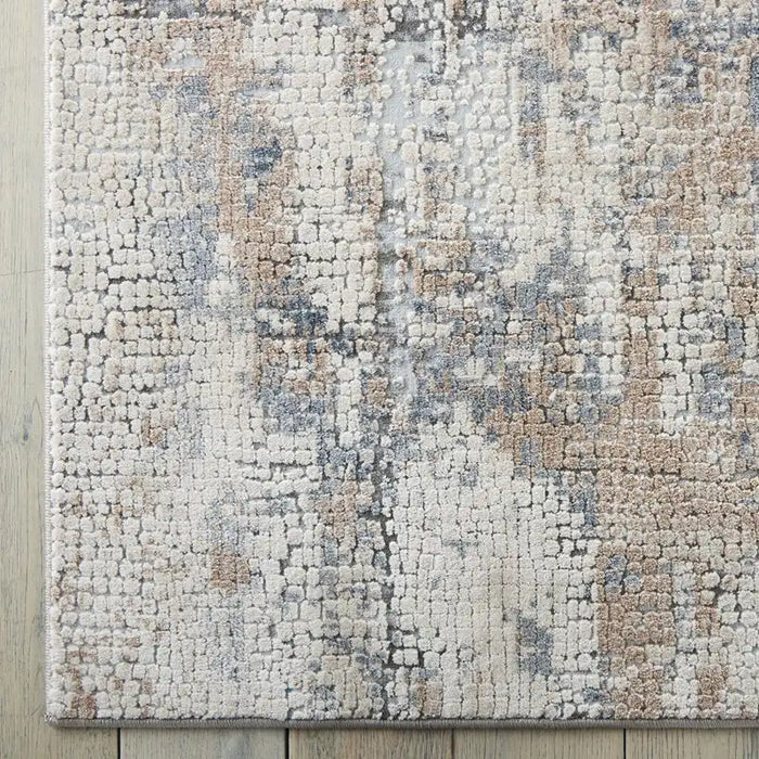 Nourison rustic textures rus06 beige grey Grey, Beige Living Room  Rug.