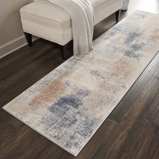 Nourison rustic textures rus02 beige grey Multicoloured Living Room  Rug.
