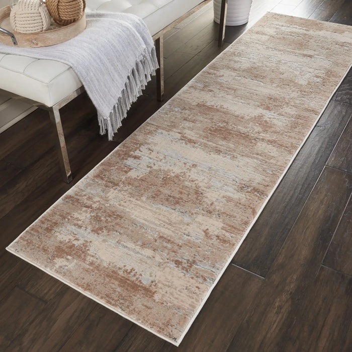 Nourison rustic textures rus03 beige Beige, Ivory Living Room  Rug.