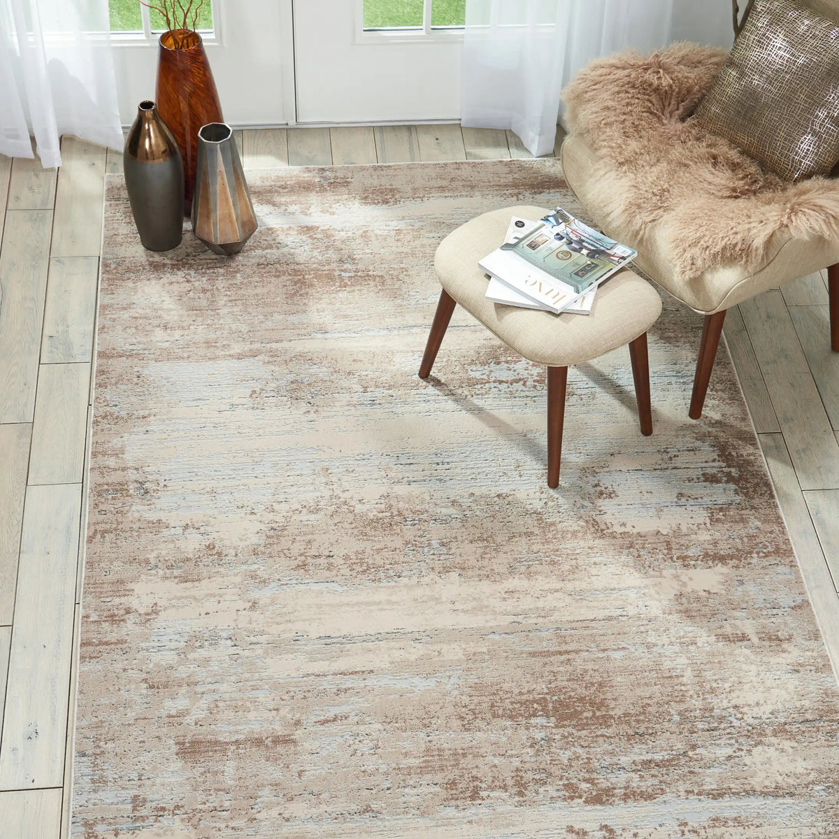 Nourison Rustic Textures RUS03 Beige Rug