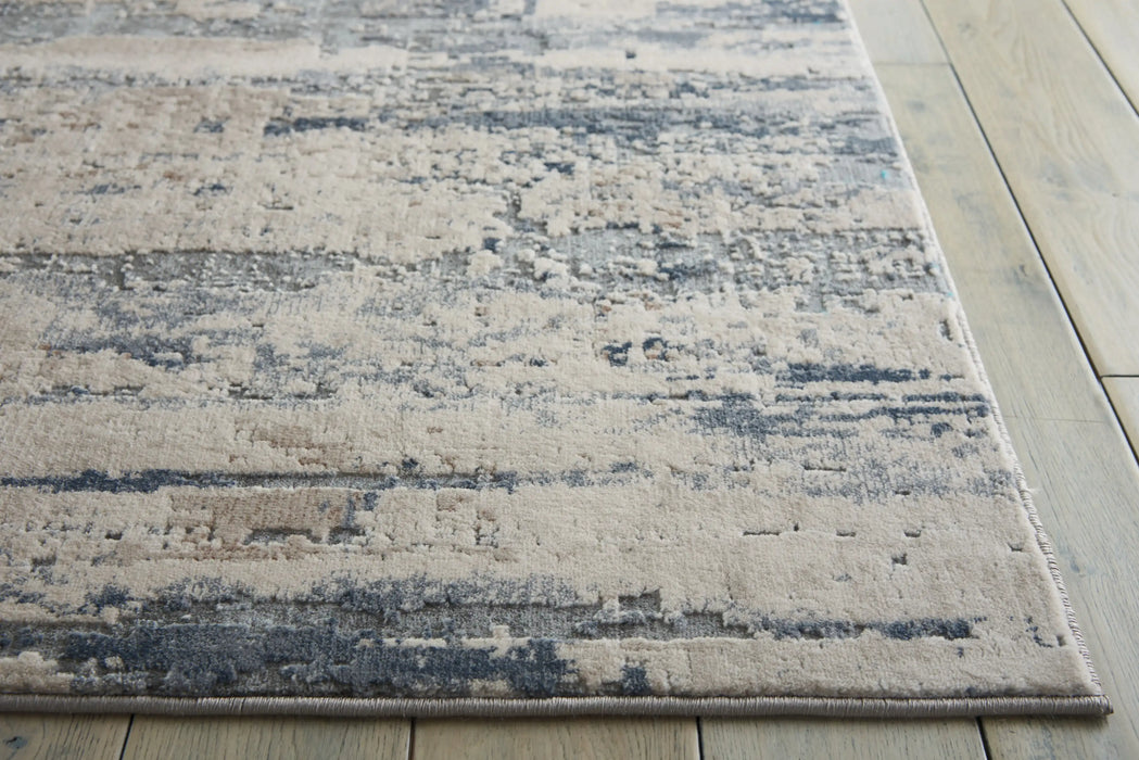 Nourison rustic textures rus04 beige grey Grey, Beige Living Room  Rug.