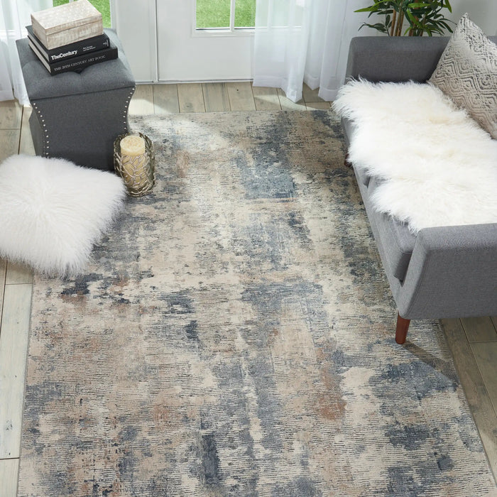 Nourison rustic textures rus05 beige grey Grey, Beige Living Room  Rug.