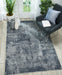 Nourison rustic textures rus05 grey Grey Living Room  Rug.