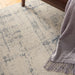 Nourison rustic textures rus06 ivory blue Blue, Ivory Living Room  Rug.