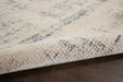 Nourison rustic textures rus06 ivory blue Blue, Ivory Living Room  Rug.
