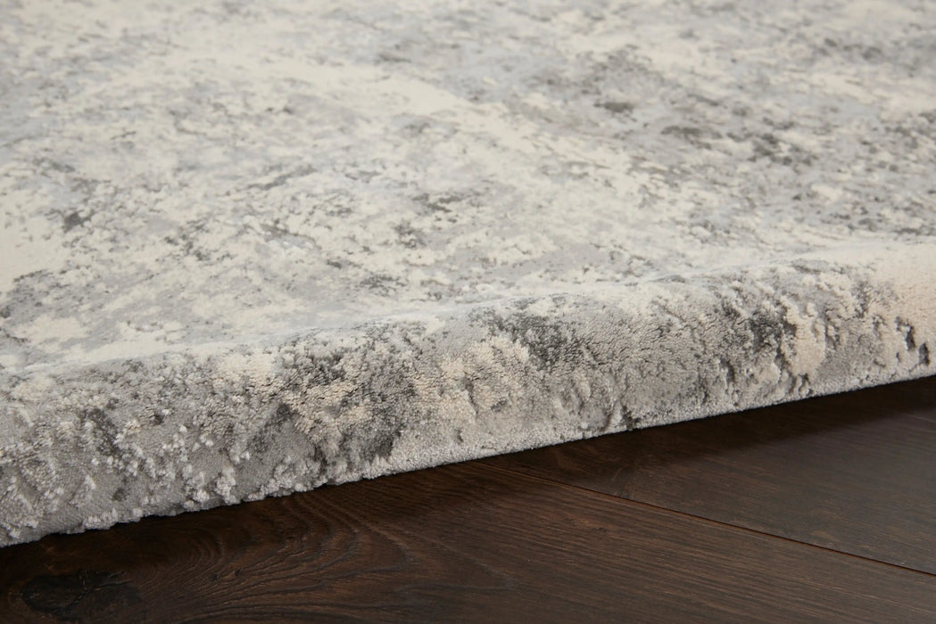 Nourison rustic textures rus07 grey beige Grey, Beige Living Room  Rug.