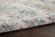 Nourison rustic textures rus07 ivory grey blue Blue, Grey, Ivory Living Room  Rug.