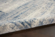 Nourison rustic textures rus10 ivory blue Blue, Ivory Living Room  Rug.