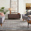 Nourison rustic textures rus12 grey multi Grey, Multicoloured Living Room  Rug.