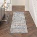 Nourison rustic textures rus14 light grey multi Grey, Multicoloured Living Room  Rug.