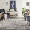 Nourison rustic textures rus14 light grey multi Grey, Multicoloured Living Room  Rug.