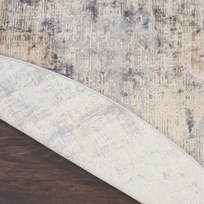 Rustic Textures RUS01 Grey Beige Rug