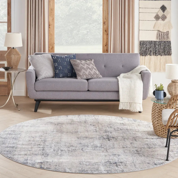 Rustic Textures RUS01 Grey Beige Rug