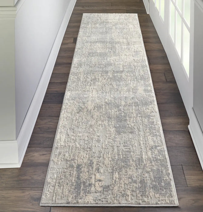 Rustic Textures RUS01 Ivory Silver Rug