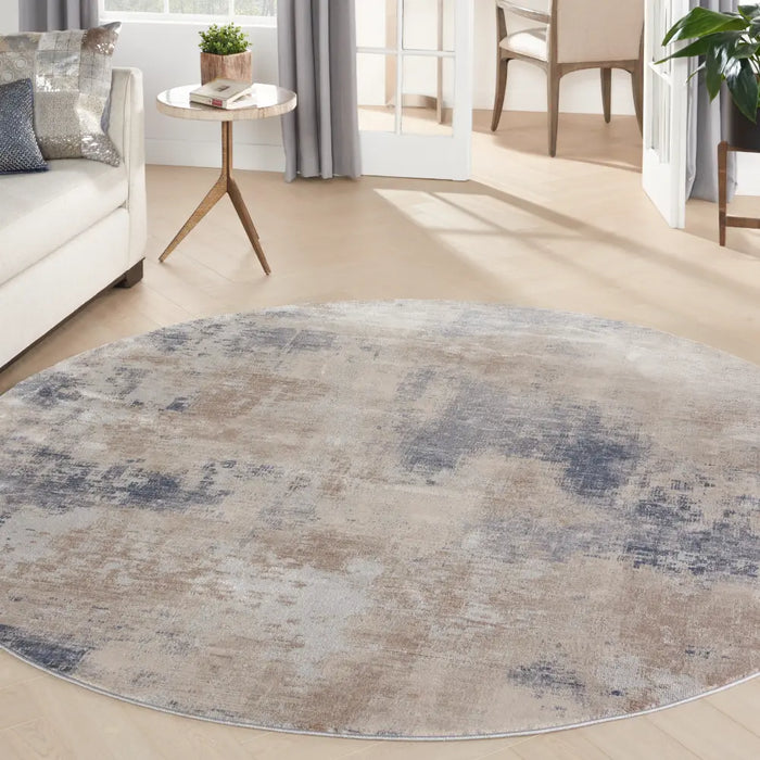 Rustic Textures RUS02 Beige Grey Rug