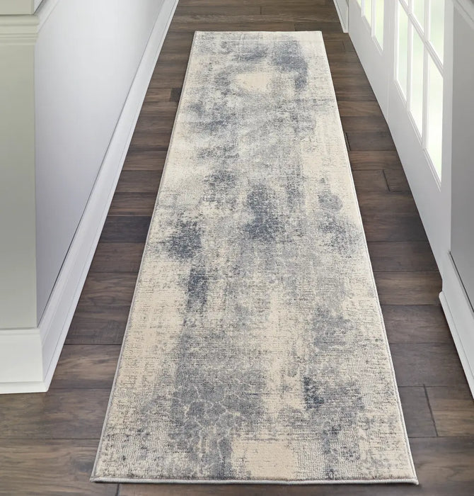 Rustic Textures RUS02 Blue Ivory Rug