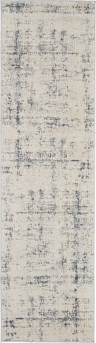 Rustic Textures RUS06 Ivory Blue Rug