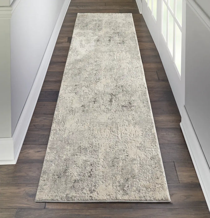 Rustic Rugs Grey Nourison | Rustic Textures Grey Beige Rug | Hard-wearing — RugsDirect ...
