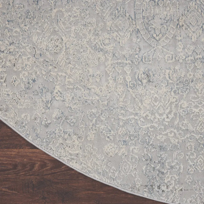 Rustic Textures RUS09 Ivory Light Blue Rug