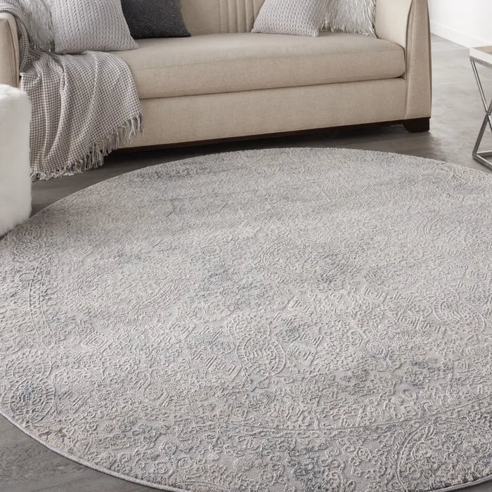 Rustic Textures RUS09 Ivory Light Blue Rug