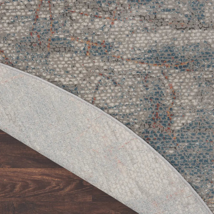 Rustic Textures RUS15 Light Grey Blue Rug