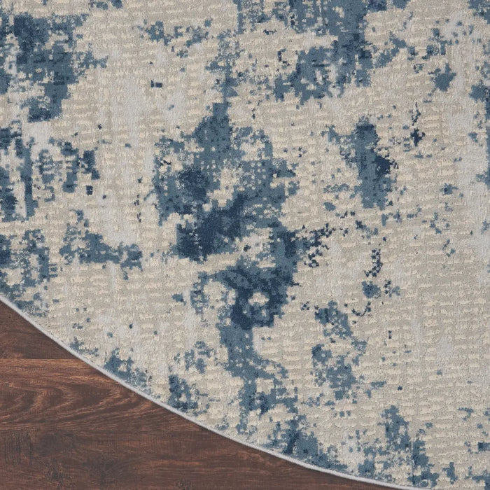 Rustic Textures RUS16 Grey Blue Rug
