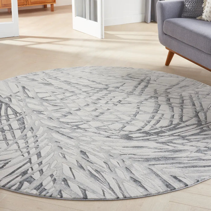 Rustic Textures RUS17 Ivory Grey Rug
