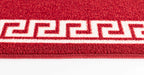 Serdim Rugs gel back 413 red cream Red, Cream Living Room Geometric Rug.