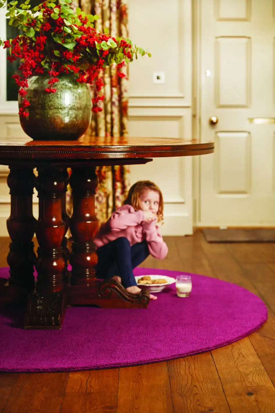 Deep Raspberry Rug Reef Origins Raspberry Purple Rug — RugsDirect Online