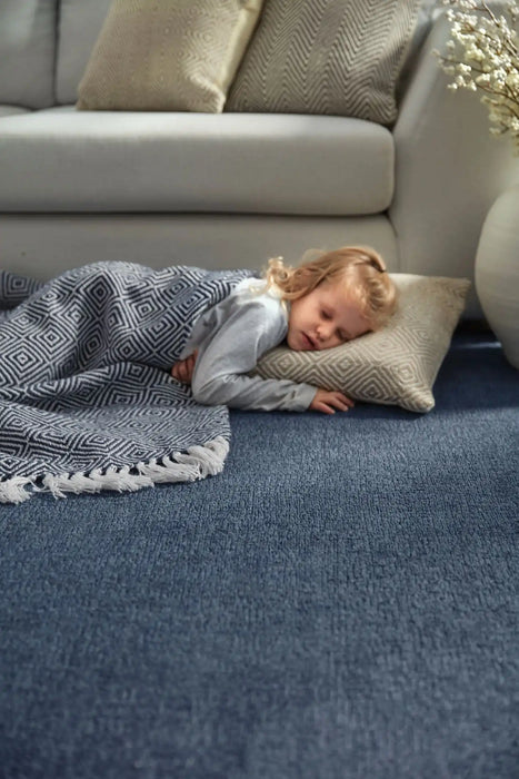 Origins reef origins navy Blue Living Room  Rug.