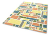Asiatic reef rf05 blocks multi Multicoloured Living Room Wool Rug.