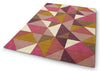 Asiatic reef rf09 kite pink multi Multicoloured, Pink Living Room Wool Rug.