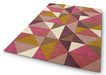 Asiatic reef rf09 kite pink multi Multicoloured, Pink Living Room Wool Rug.