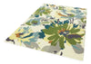 Asiatic reef rf11 floral green multi Green, Multicoloured Living Room Wool Rug.
