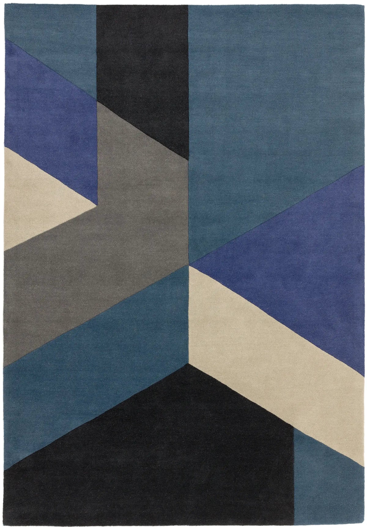 Reef RF13 Big Geo Blue Blue, Multicoloured Rug — RugsDirect Online