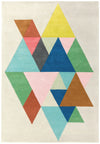 Asiatic reef rf18 triangle multi Multicoloured Living Room Wool Rug.